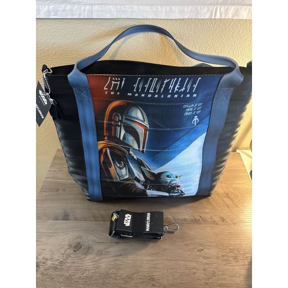 Harvey's Star Wars Mandolorian Poster Tote with CNC strap